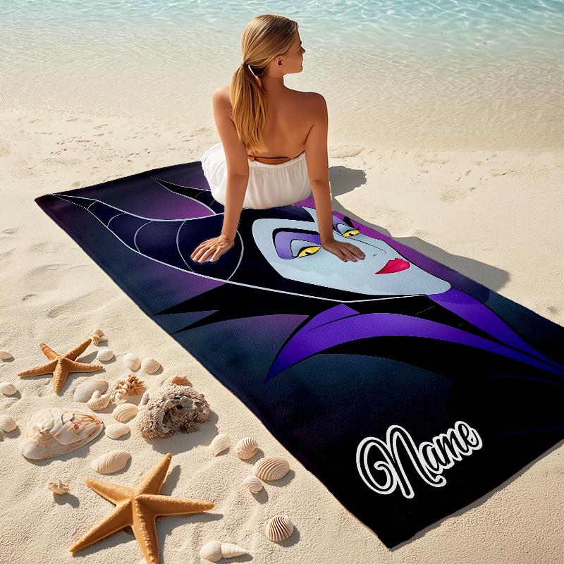 Personalized Dark Flame Guardian Beach Towel Microfiber Beach Towel Thin Absorbent for Beach Swimming Yoga Bath Sports. 0910291