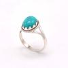 Turquoise 925 Sterling Silver Ring, Firoza Gemstone Handmade Women Boho Ring Jewelry