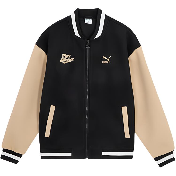 PUMA Baseball Jacket Unisex Black 625518-01 165/88A/XS