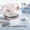 Sports Bluetooth Headphones, 80Hrs Playtime Wireless Earbuds with LED Power Display, IPX7 Waterproof Earphones for Workout/Running, Noise Canceling