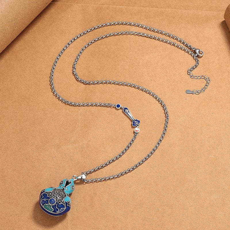 Retro gourd necklace, ethnic style, fashionable and individual