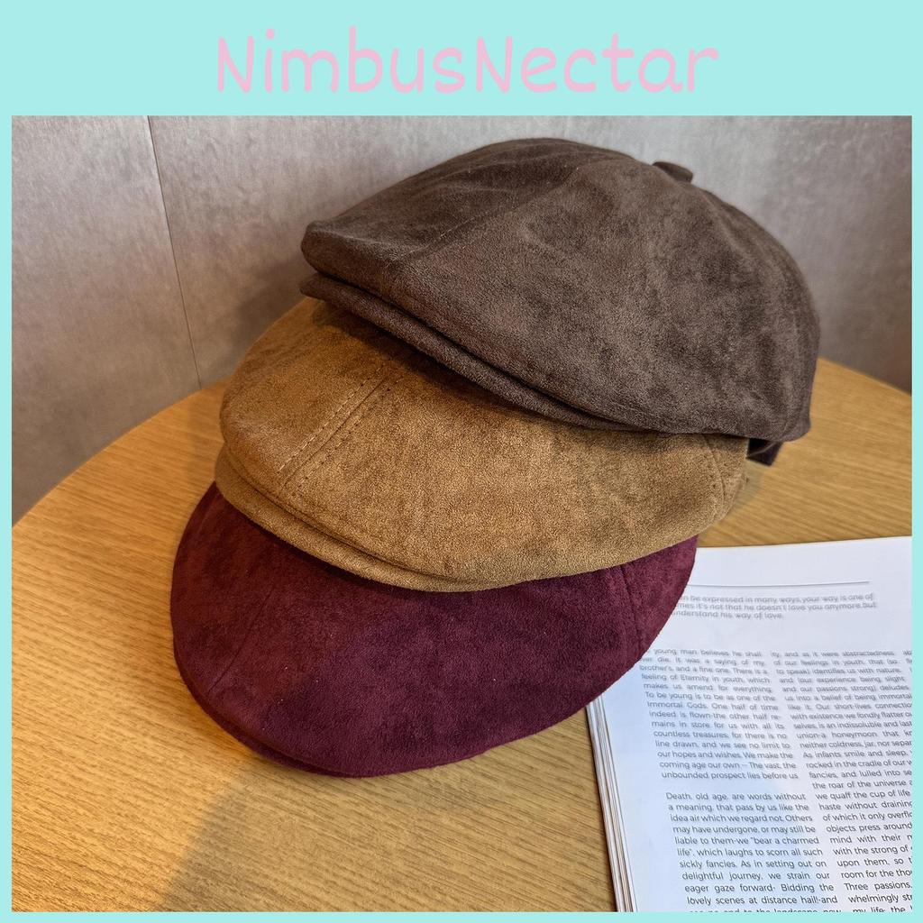 Color Vintage Solid Hat Women Polyester Material Sun Protection Fit Adjustable