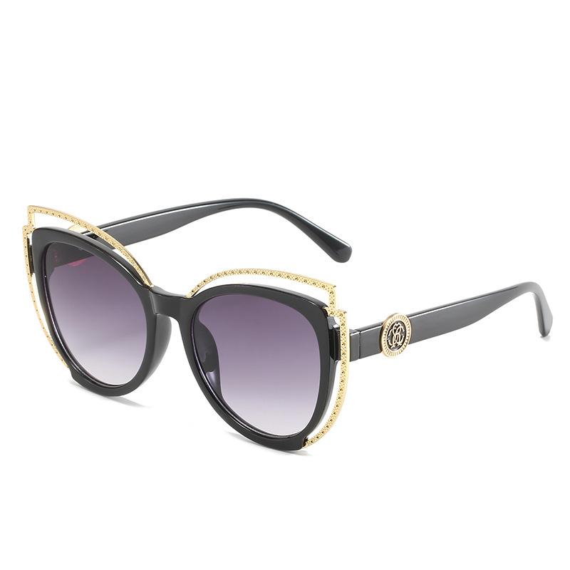 JYL TS Sunglasses Cat Eye Metal Decor Women UV/8316