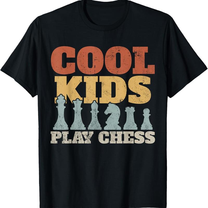 

Chess Chessmen Chessboxing for Cool Kids T Shirt - Men s Summer Cotton Graphic Tee S