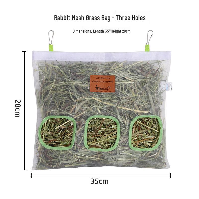 Large Capacity Hay Feeding Bag for Rabbits and Guinea Pigs