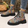 Fashion 2025 New Womens Autumn New Designer Thick-soled Non-slip Short Boots Casual Lightweight Wear-resistant Womens Boots Large Size