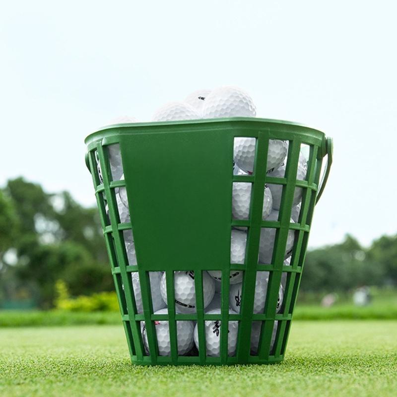 Golf Ball Pickers Basket Holds 50 Balls Golf Ball Container with Handle For Easy Practice On Course Or Backyard
