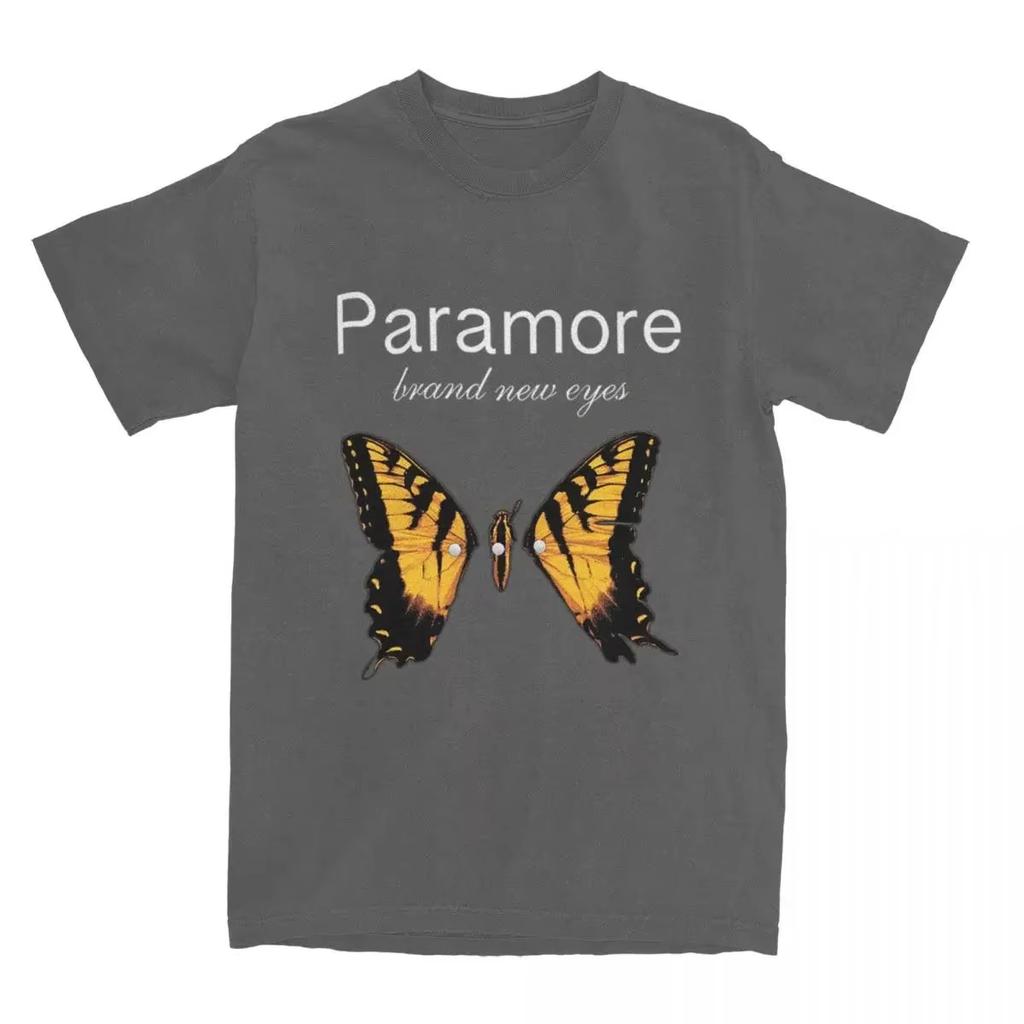 Y2K Fashion Casual T Shirts Paramore Butterfly Logo Shirt Outfits Vintage Cotton T Shirts Tee Clothing Printed Cotton Top Unisex