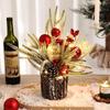 Mini Wooden Potted Artificial Tree Ornaments Sturdy Reusable Quality For Fireplace Mantel Display