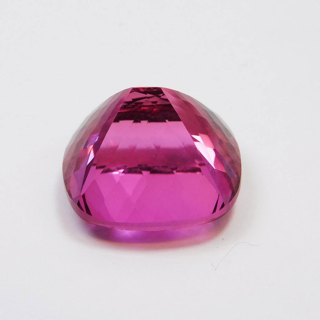 Natural Pink Sapphire Loose Gemstone Cushion Cut 43.10 Ct Heated September Birthday Birthstone