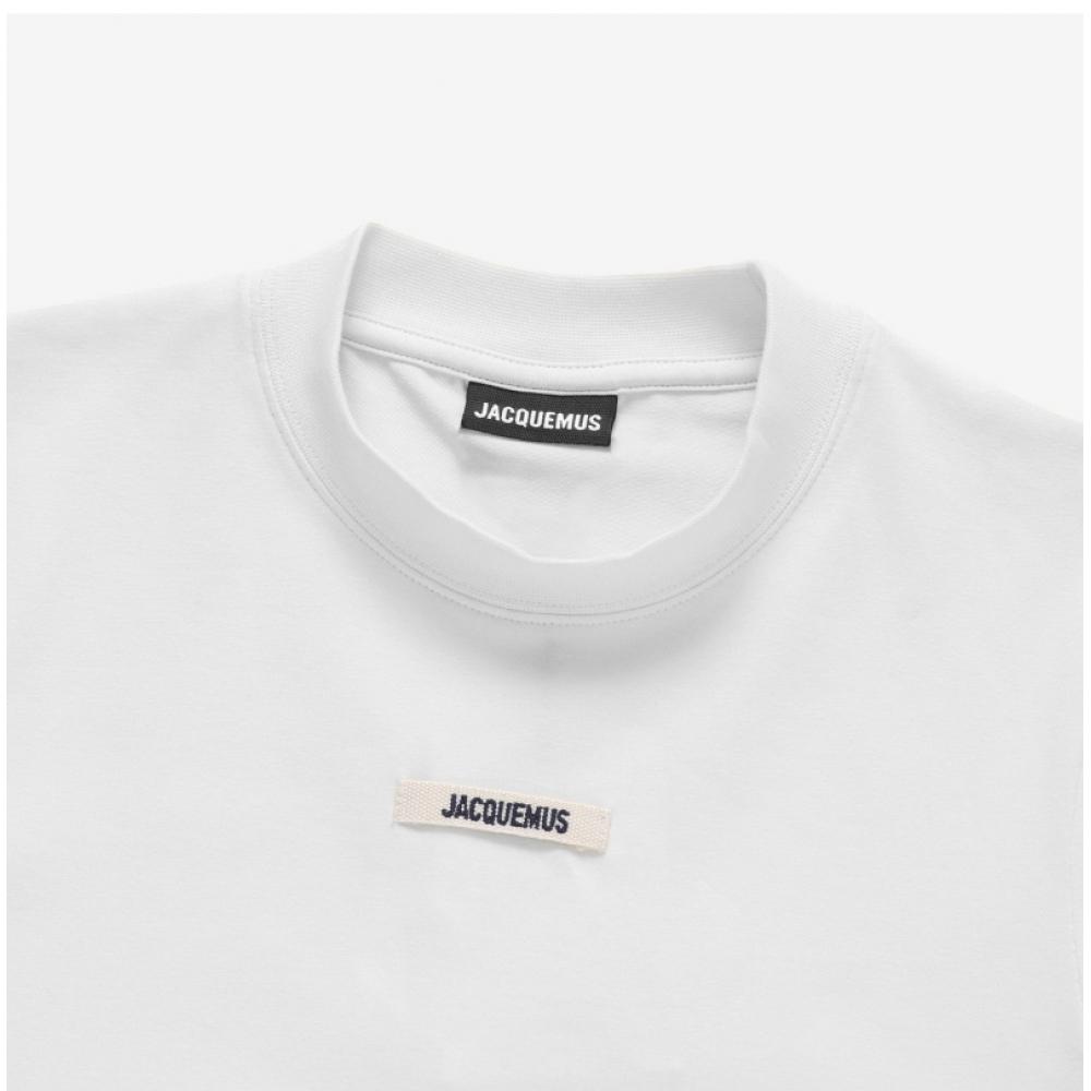 JacquemuS 241jS133 2031 100 Le GloSS Grain groSGrain Logo Women S Short SLeeve Tee