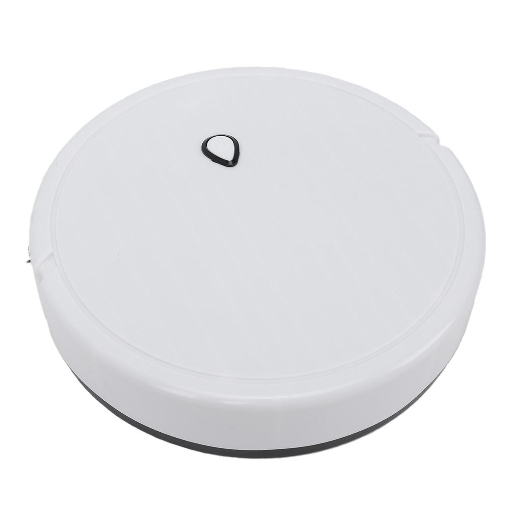 Mini Robot Vacuum Cleaner Automatic Avoidance Smart Sweeping Robot USB Rechargeable for Household Cleaning White
