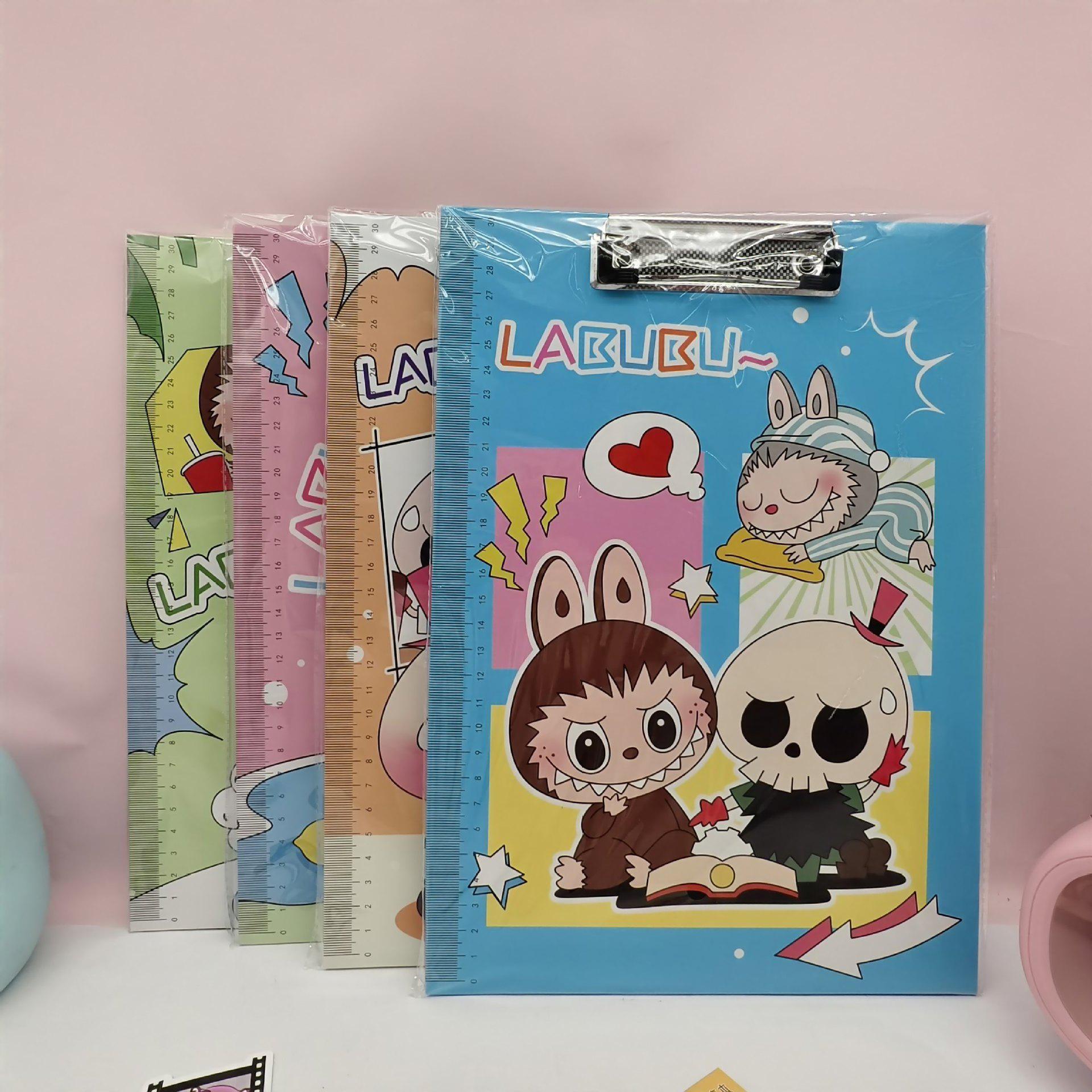 A4 Cartoon Clipboard for Students - Cute Two-Dimensional Writing & Drawing Pad