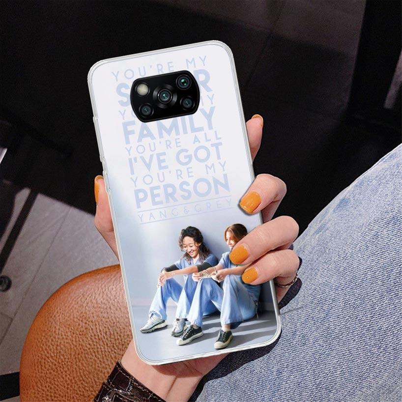 Greys Anatomy Person Phnoe Case for Xiaomi Poco X5 X6 X7 Pro X4 Gt F7 Ultra M8 M7 Redmi 15C 15 13C 13 12C 12 Unique Cover Coque