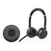 1 Pair Ear Pad Pillow Cover Black Replacement Soft PU Case for Evolve 20se 30II 40 65/75 Headphones