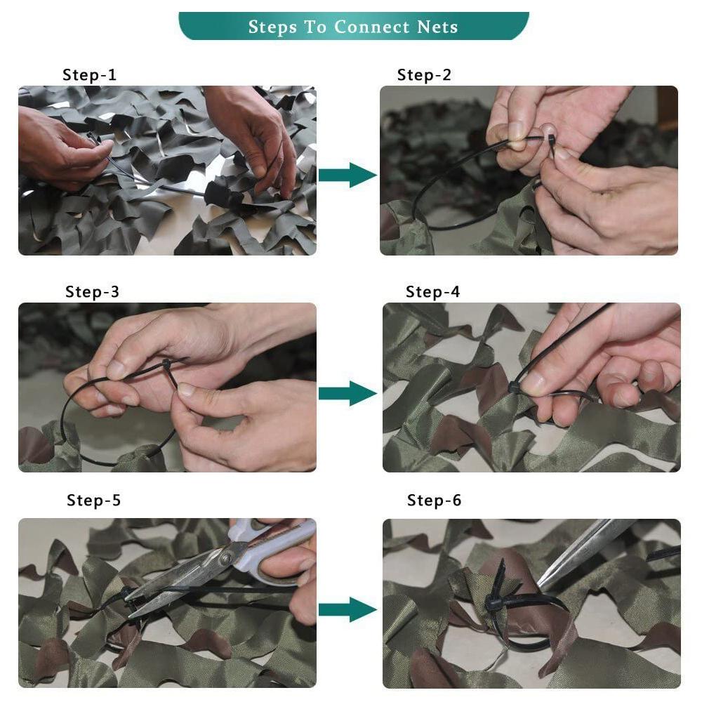 Kylebooker 1.5m Width Gardening Shade Sails & Nets German Flecktarn