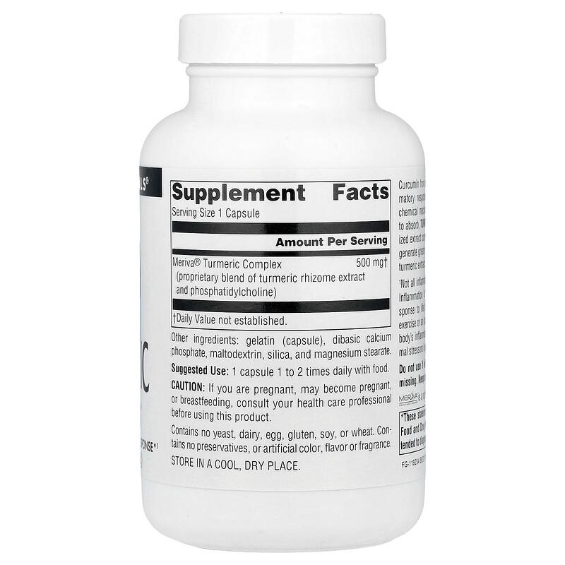 Turmeric With Meriva®, 500 Mg, 120 Capsules