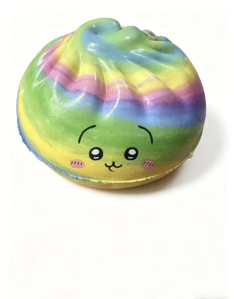 Nieuwe Knödel Druk Knödel Squishies Schattig Kleurrijk Broodje Speelgoed Langzaam Rijzend Stressverlichting Fidget Speelgoed voor Volwassenen Angstverlichtend Cadeau
