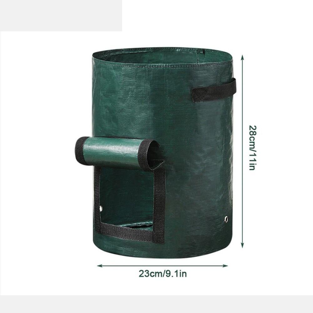 

ПЭ Садовый Посадочный Мешок 3/5/7/10 Галлонов Посадочный Рассадный Горшок Прочный Посадочный Контейнер Уличный 23x28cm-5 gallon