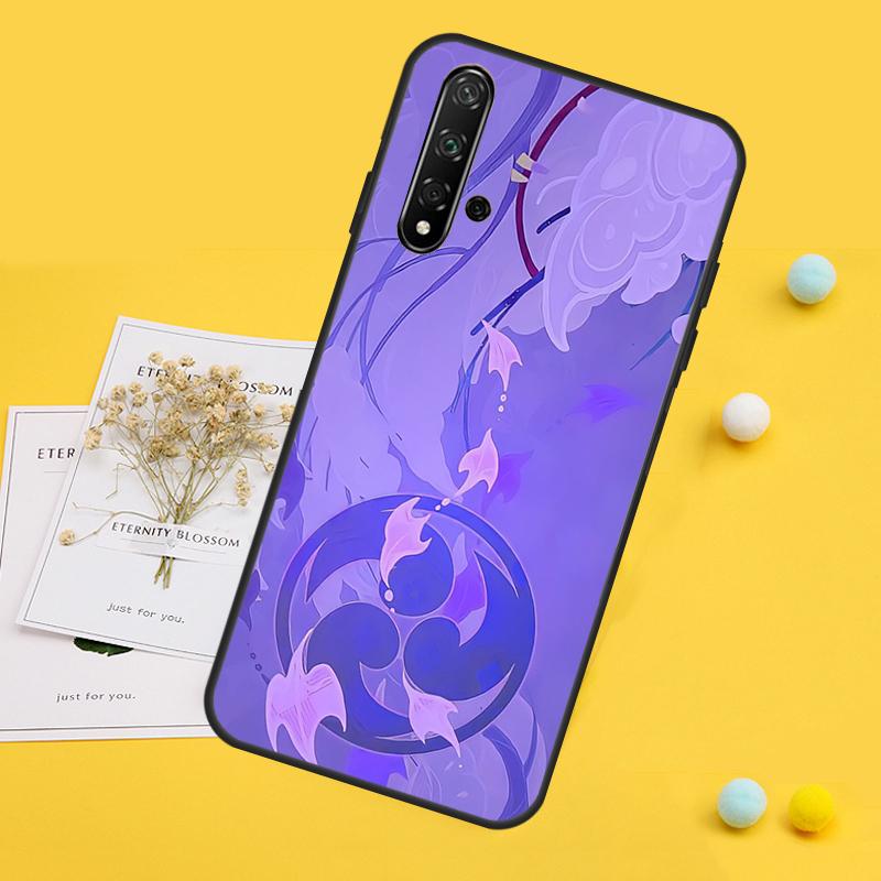 Genshin Impact Raiden Shogun For Huawei Nova Y70 Y90 Y60 Y72 Y61 Y91 12s 12i 11i 7i 8i 9 10 SE P60 Pro P30 P40 Lite Case