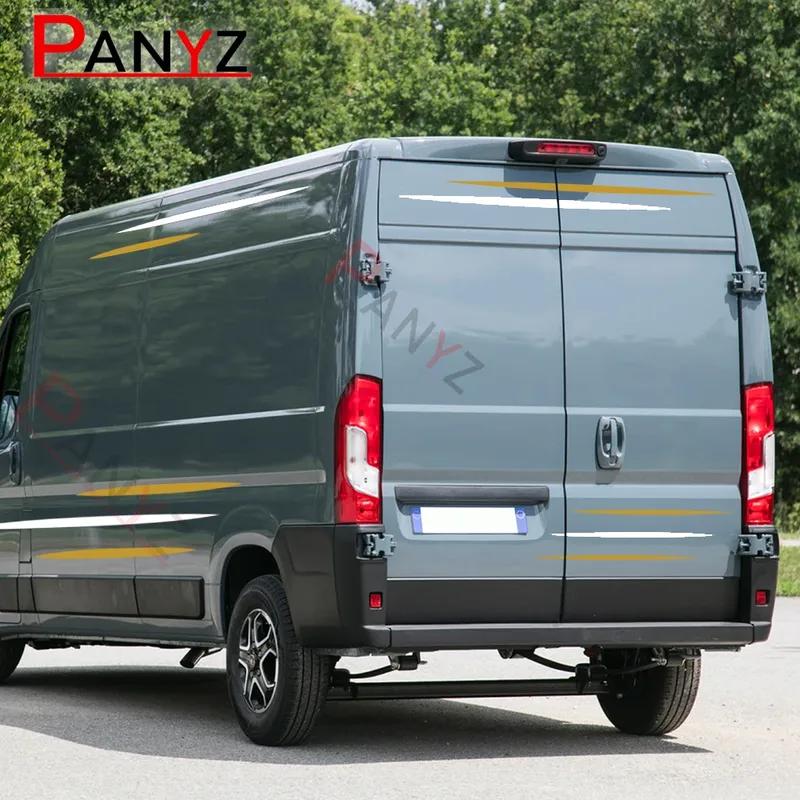 Van Body Stickers For Fiat Ducato Peugeot Boxer Citroen Jumper Relay Car Canper Auto Graphics Stirpes Auto Tuning Deocr Decals