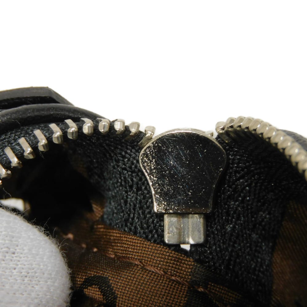 Used Le Pliage Cuir Crossbody Bag 12768 1061737FS 7921 Pochette with Horse Embossing Black Unisex from Japan AUTHENTIC