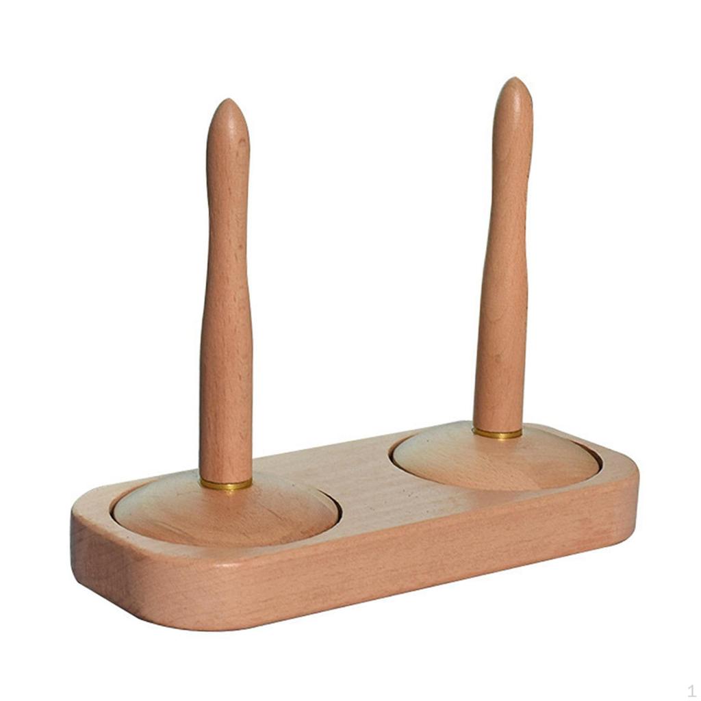 Craft Yarn Dispenser and Organizer for Family Members Wooden Design