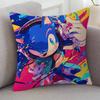 GAME Sonic The Hedgehog Cute Cartoon L Game Cushion Cover Pillowcase Upholstery Sofa Throw Pillow Home Decor Pillowcas