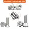 660/500Pcs Cylindrical Head Hexagonal Screw Female Flat Elastic Pad Combination Set M3 Hexagonal Screw