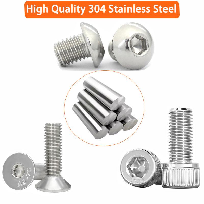 660/500Pcs Cylindrical Head Hexagonal Screw Female Flat Elastic Pad Combination Set M3 Hexagonal Screw