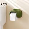 Stylish Bathroom Roll Holder No Drilling Wall Mount Toilet Paper with Top Quick Install Rack Storage Shelf Durable Space Saving Tissue