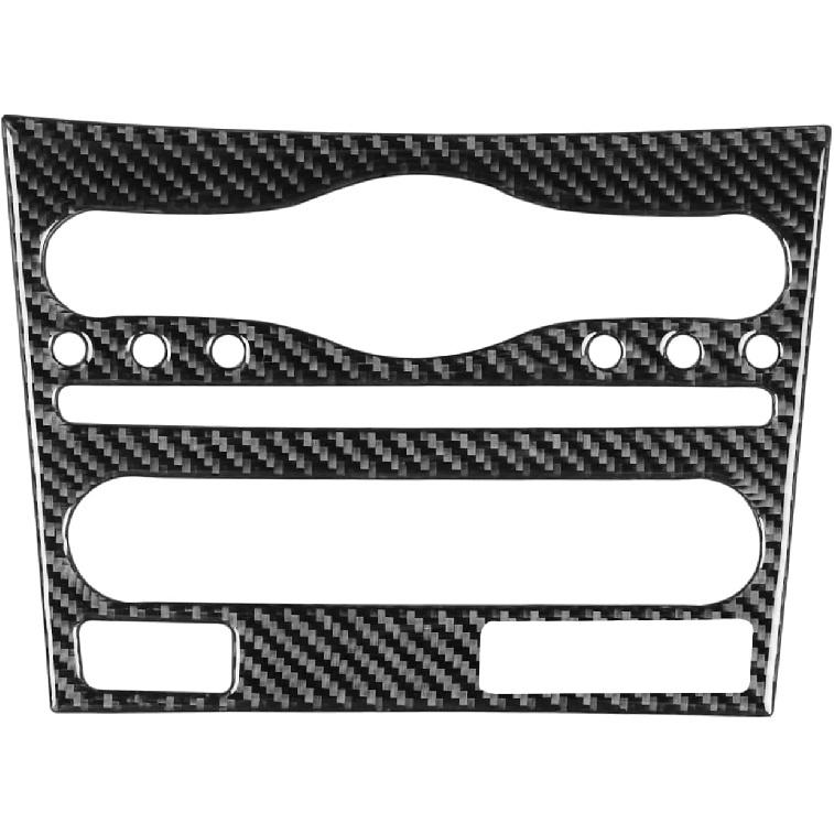 NVCNX Real Carbon Fiber Compatible with Infiniti G35 G37 X S 2007 2008 2009 2010 Sedan Coupe Convertible Car Accessories Interior Trim Dash CD AC