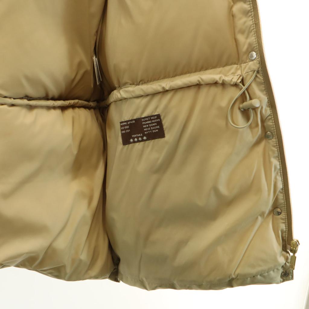 MONCLER Down jacket beige With raccoon fur Women Used