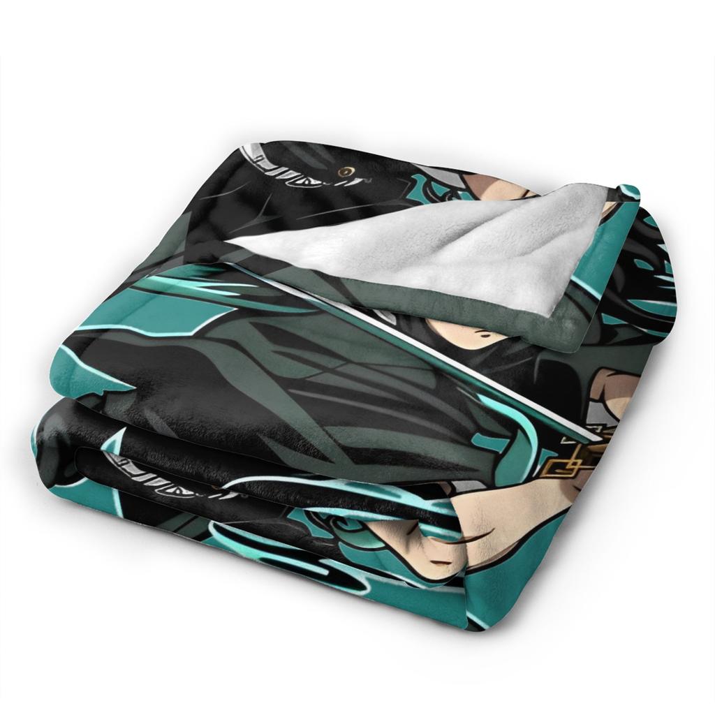 Mist Pillar Muichiro Tokito Blanket Cover Fleece Anime Lightweight Throw Blanket for Bedding Couch Bedroom Quilt