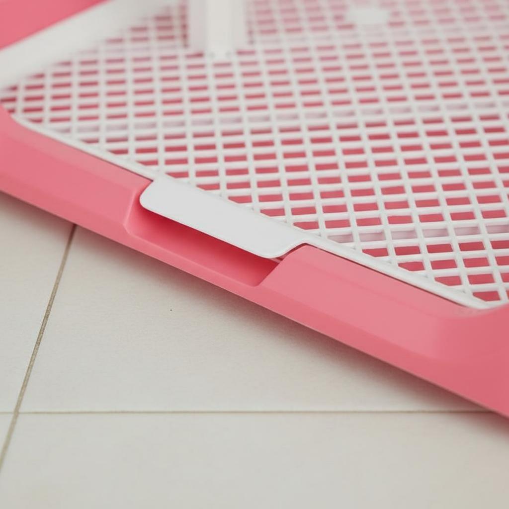 Indoor Dog Potty with Mesh Panel Easy to Clean Indoor Dog Potty Tray Puppy Training Toilet Fast Drainage Pet Supplies