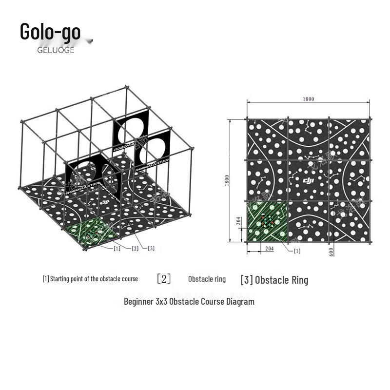 Geluoge Drone Maze & Obstacle Course Kit