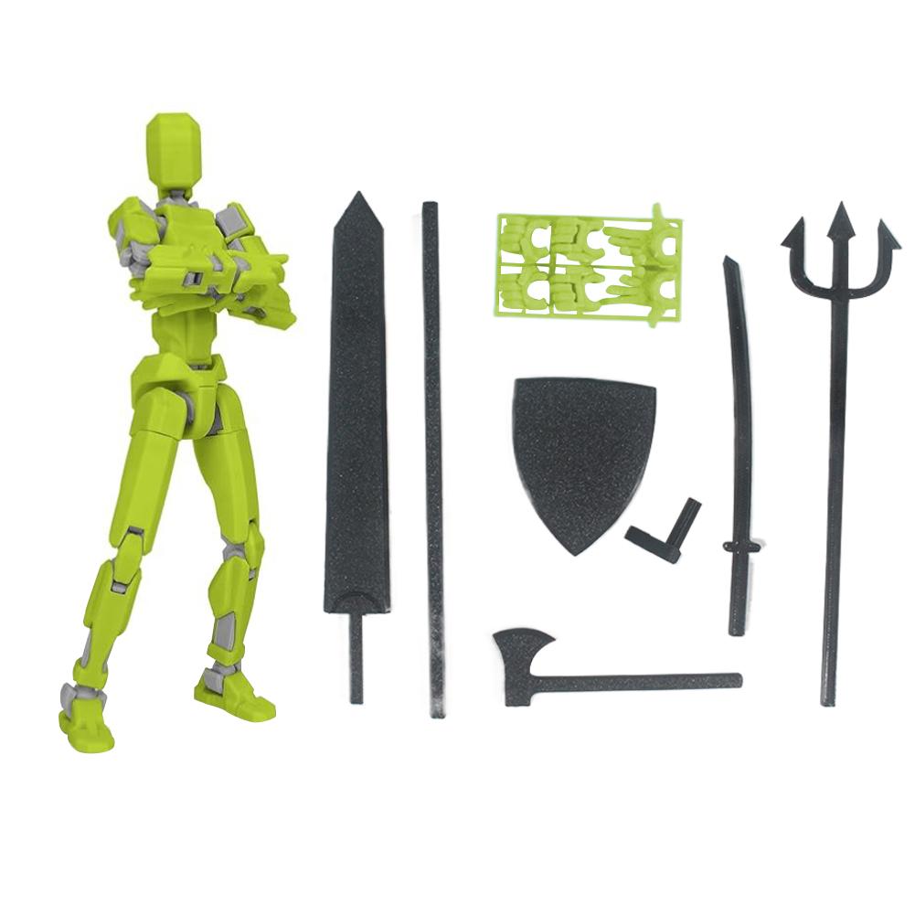 3D Printed Mannequin Toy 20cm Multi-Jointed Robot Multi-Articular Action Figures Full Body Activity Robot for Kids Adults