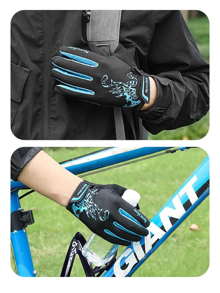 Four Seasons Windproof Shock-Absorbing Non-Slip Cycling Fitness Gloves
