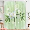 2pcs,2D Plane Printing Print Curtains Blossom Breeze Versatile Fabric (without Rod) Versatile All for Bedroom & Living Room,
