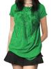 2023 European & American Halloween Skull Print Casual Women's Short Sleeve Sweatshirt Top