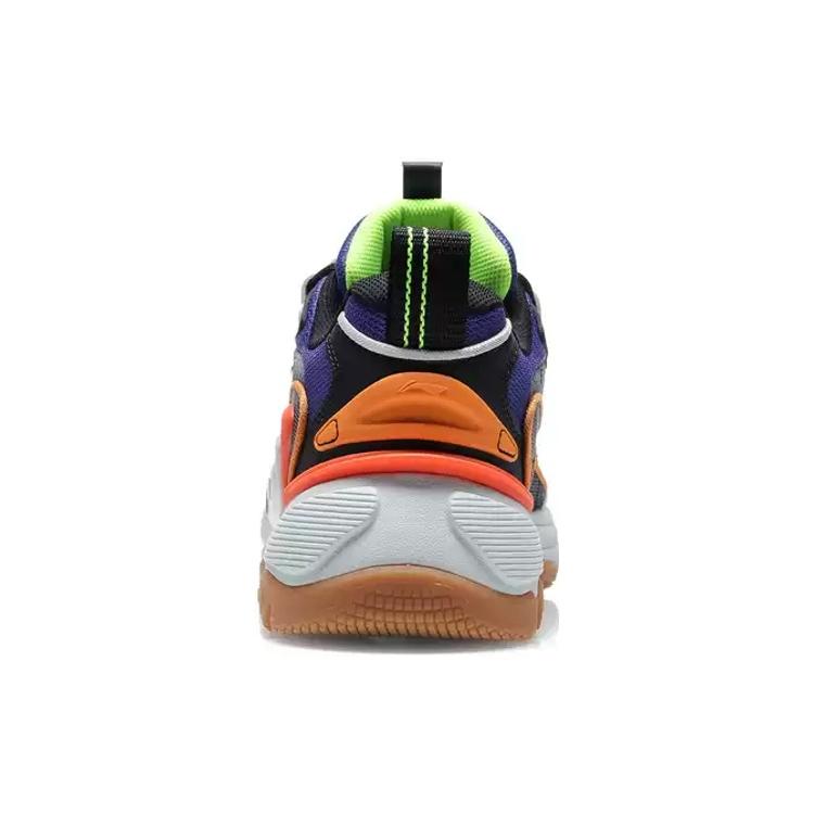 New LiNing Nebula Cushioning Anti Slip And Wear Resistant Low Top Sports Casual Shoes Men's White Blue Orange AGCR005-1