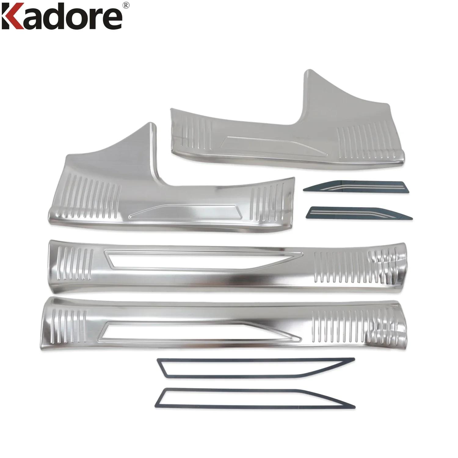 For Lexus NX 250 350 350H 450H -2024 2025 Steel Door Sill Scuff Plate Cover Trim Welcome Pedal Gurad Pad Car Accessories Fuel (Stainless)