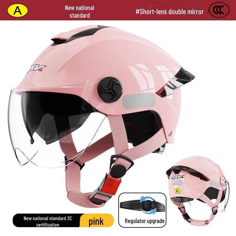 A3 New 3C Certified Electric Car Half Helmet for Men & Women - Summer Sun Protection, Universal Safety for All Seasons.