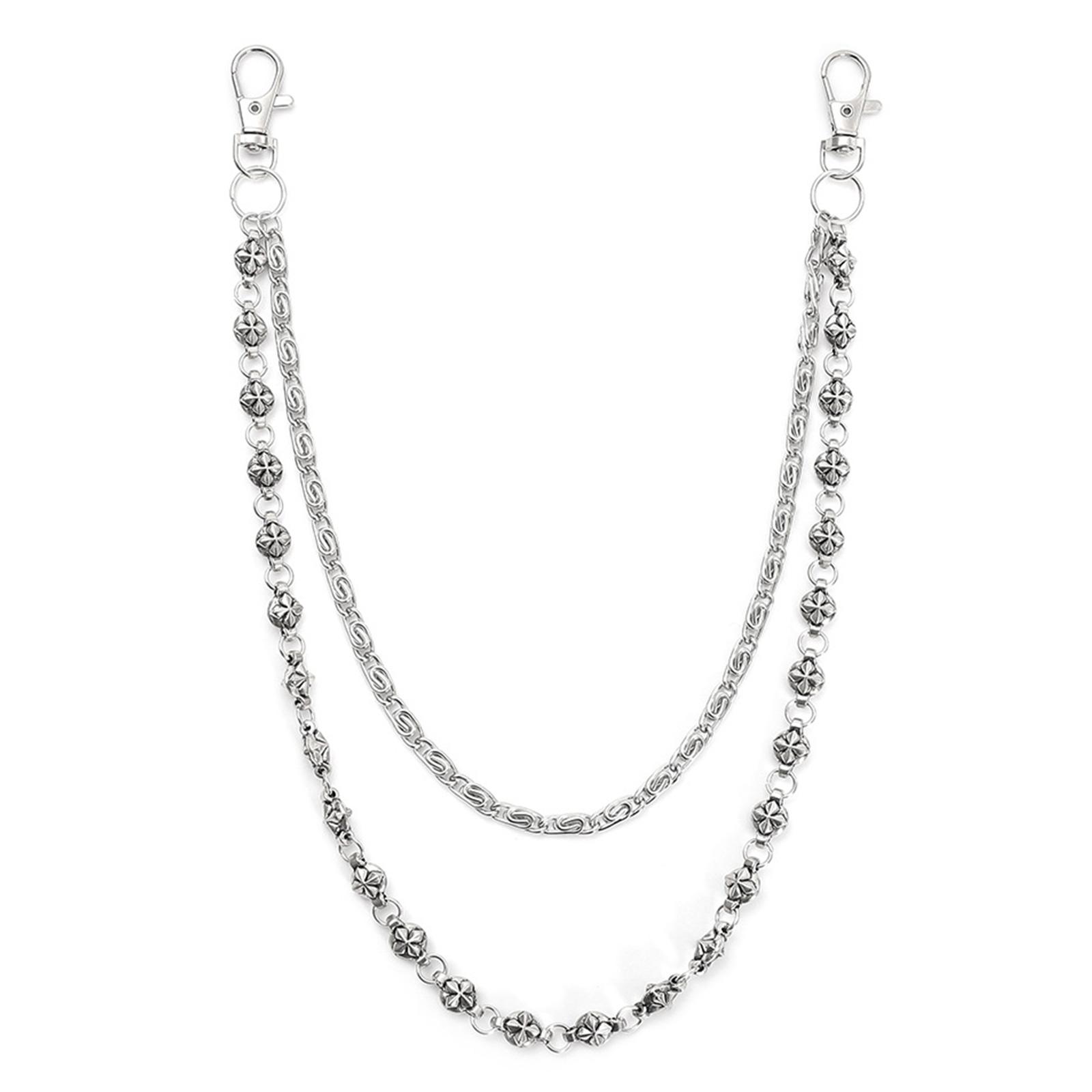 

Дерзкий панк стритвир хип-хоп джинсовая цепочка унисекс двухслойный поясной аксессуар ручной работы боди-украшение для женщин мужчин