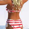 1011 nowy europejski i amerykański damski seksowny dwuczęściowy zestaw bikini plażowy w stylu europejskim i amerykańskim