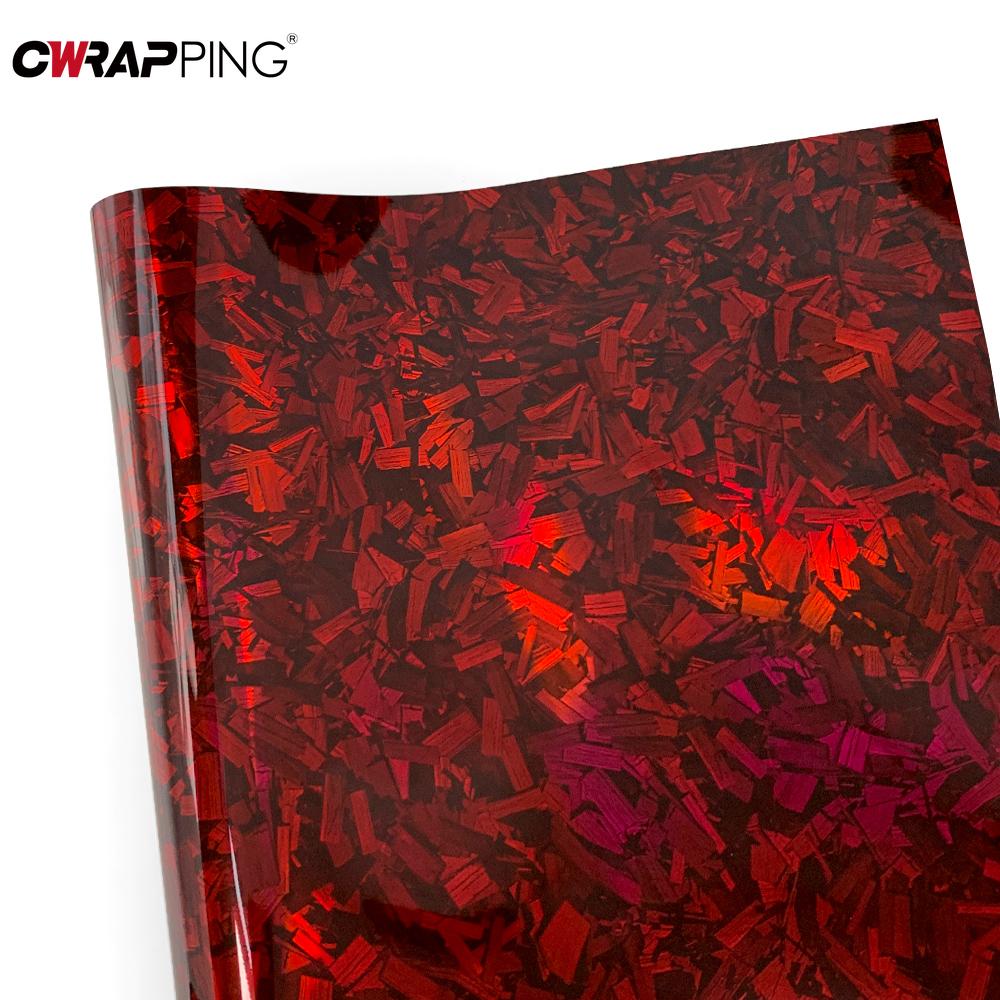 Glossy Forged Carbon Fiber Car Sticker Exterior Car Stickers Automotive Vinyl Auto Outdoor Accessories Vehicle Decoration Wrap