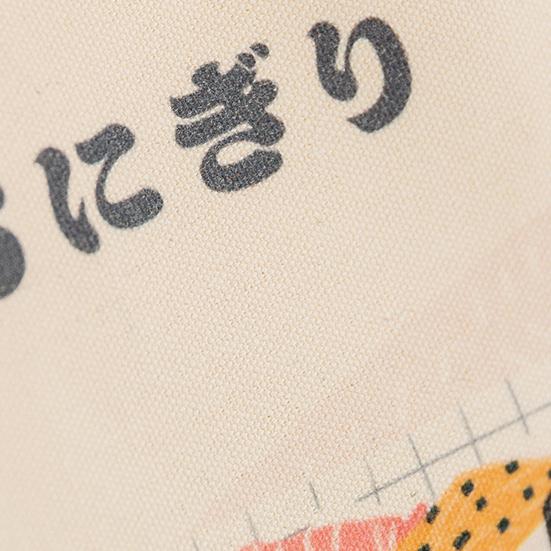 Portable Japanese Style Canvas Large Capacity Thick Lunch Pouch Bento Tote Bag