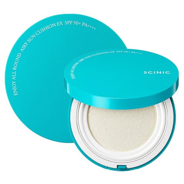 

Scinic Enjoy All-Round Airy Sun Cushion EX SPF50+ PA++++, 25г, 2 штуки Популярная корейская косметика