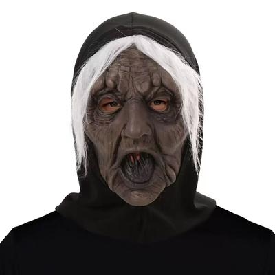Halloween Costume Masks One Size Old Lady Mask,Scary Magic Witch Masks, Hollow Eyes Mens' Masquerade For Halloween Party