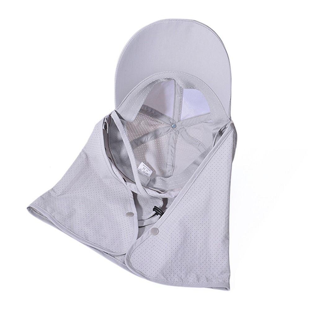 Sun Protection Fishing Baseball Cap Detachable Shawl Shade Hat Waterproof Sun Hat  for Men Women